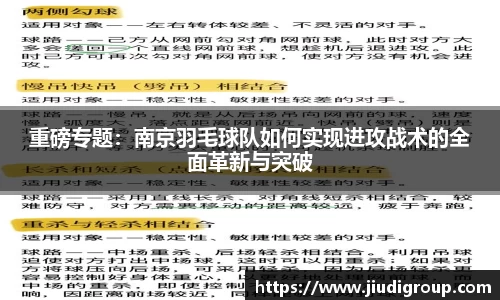 重磅专题：南京羽毛球队如何实现进攻战术的全面革新与突破