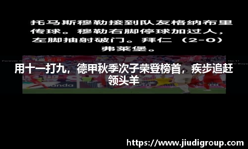 用十一打九，德甲秋季次子荣登榜首，疾步追赶领头羊