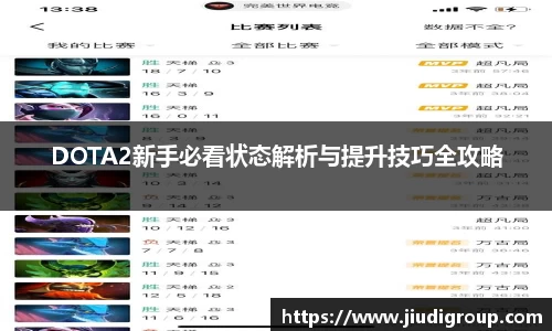 DOTA2新手必看状态解析与提升技巧全攻略