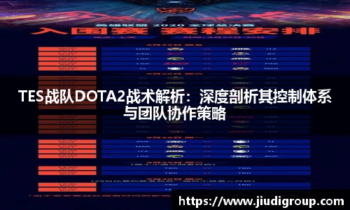 TES战队DOTA2战术解析：深度剖析其控制体系与团队协作策略
